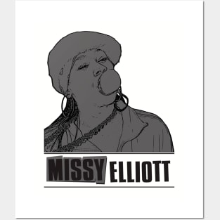 Missy elliott // Black Retro Posters and Art